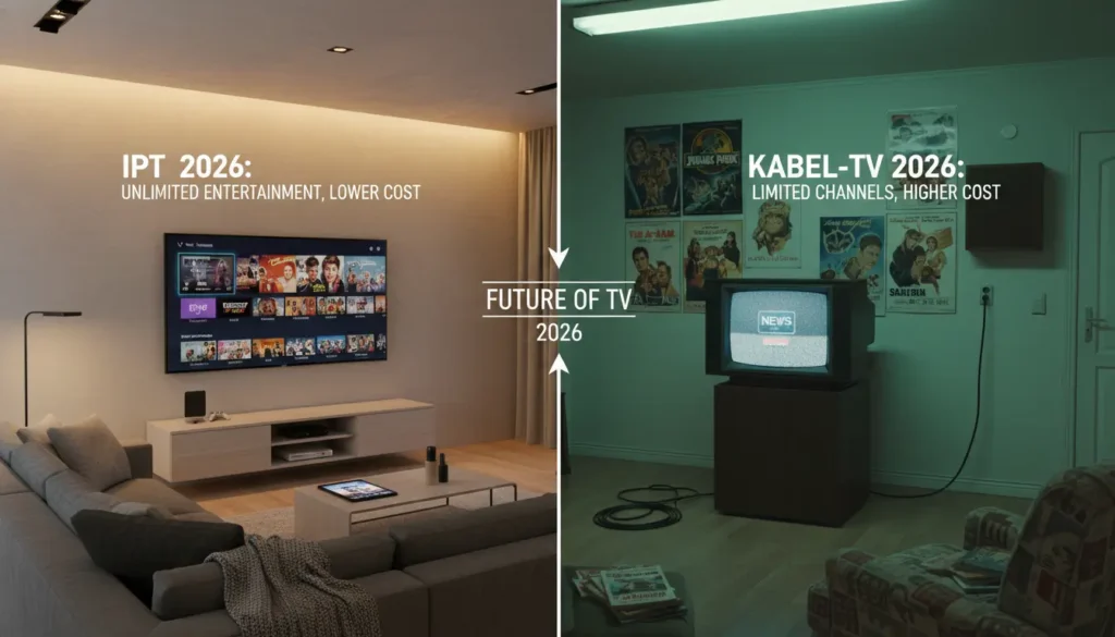 IPTV vs Kabel-TV – Vilket är billigast och bäst 2026? 2 iptv vs kabel , billig tv kanaler sverige
